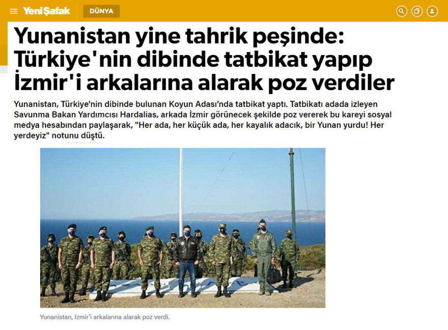 Εξοργισμένοι οι Τούρκοι με τον Χαρδαλιά για φωτογραφία του με φόντο… τα τουρκικά παράλια