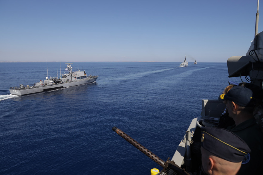 Εντυπωσιακές εικόνες από την αεροναυτική άσκηση «Eunomia 2/2021» στην Ανατολική Μεσόγειο