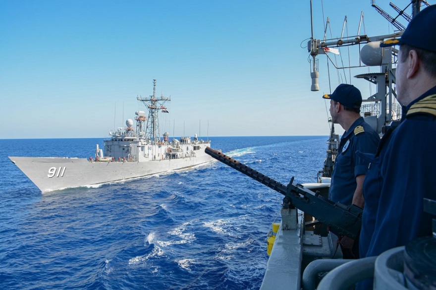 Συνεκπαίδευση της φρεγάτας «Κανάρης» με την φρεγάτα «Alexandria» της Αιγύπτου (φωτογραφίες)