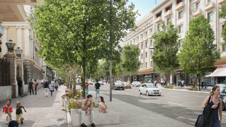 Αλλάζει ο «Μεγάλος Περίπατος» - Μπαίνει τάξη, μάρμαρα και πλατάνια στην οδό Πανεπιστημίου