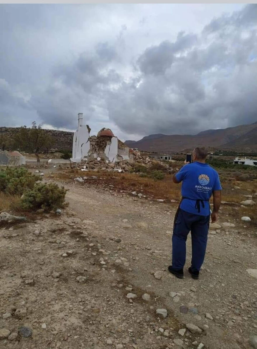 Πολύ ισχυρός σεισμός 6,3 Ρίχτερ στην Κρήτη - Ζημιές σε κτήρια, κατέρρευσε εκκλησάκι