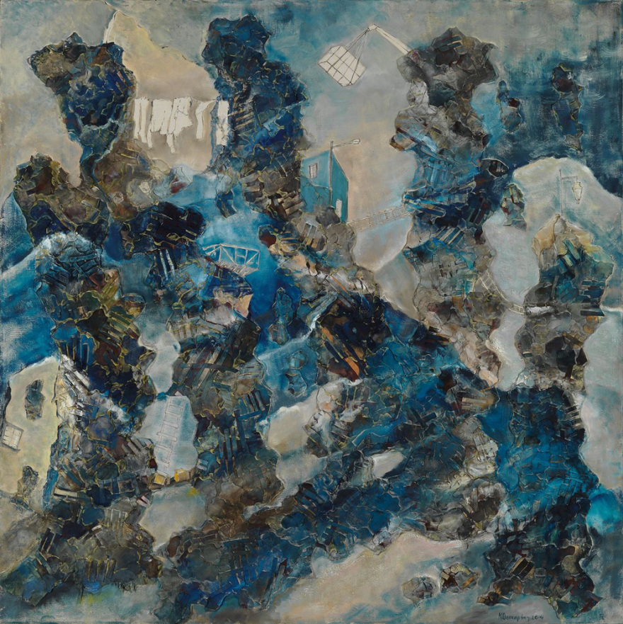 Η Ντένη Θεοχαράκη στην εμβληματική Saatchi Gallery του Λονδίνου