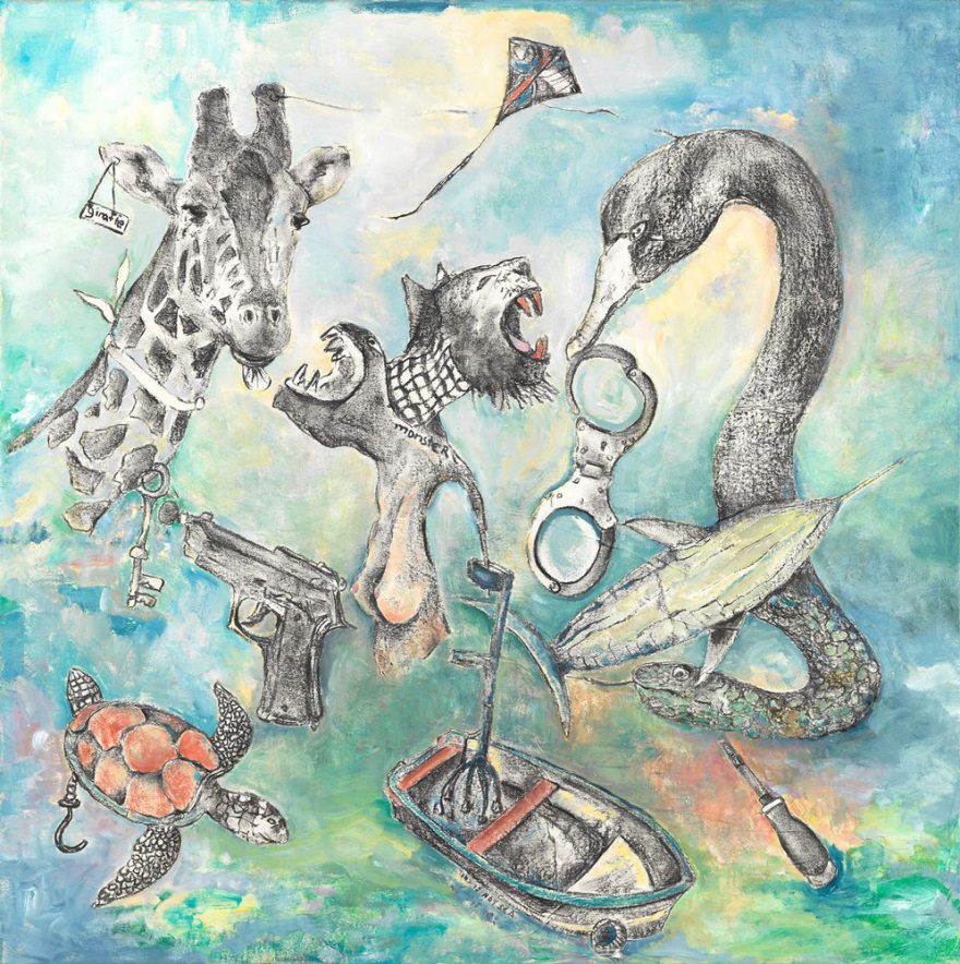 Η Ντένη Θεοχαράκη στην εμβληματική Saatchi Gallery του Λονδίνου