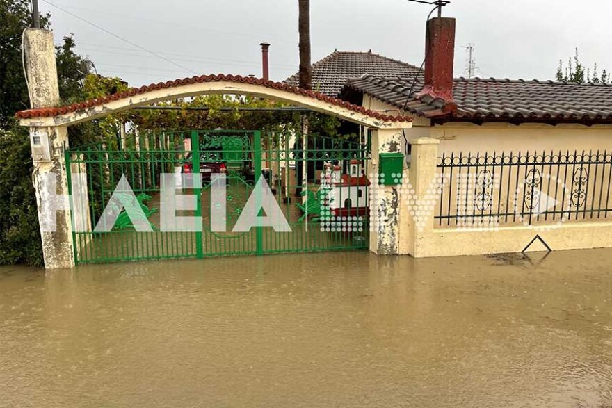 Θυμίζει Βενετία η Γαστούνη - Η κακοκαιρία στην Ηλεία «χτύπησε» Σαβάλια, Βάρδα, Μανωλάδα, Κουρούτα και Σκαφιδιά