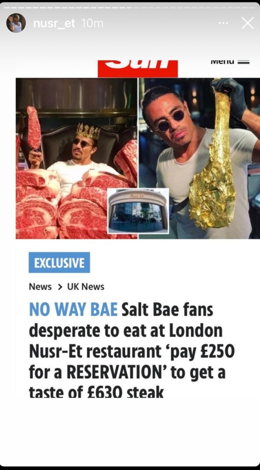 Ο «Salt Bae» αυτοτρολάρεται και... κονομάει!