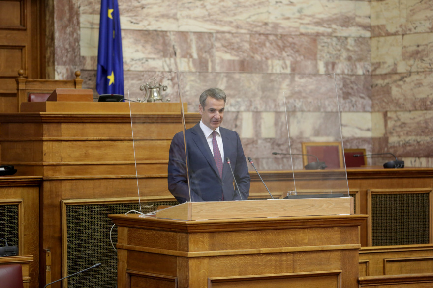 Κ. Μητσοτάκης, Κ. Τασούλας και Γιάννα Αγγελοπούλου στο Φόρουμ «Η Ελλάδα το 2040»