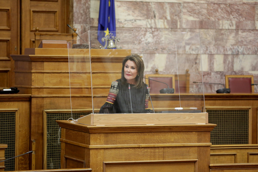 Κ. Μητσοτάκης, Κ. Τασούλας και Γιάννα Αγγελοπούλου στο Φόρουμ «Η Ελλάδα το 2040»