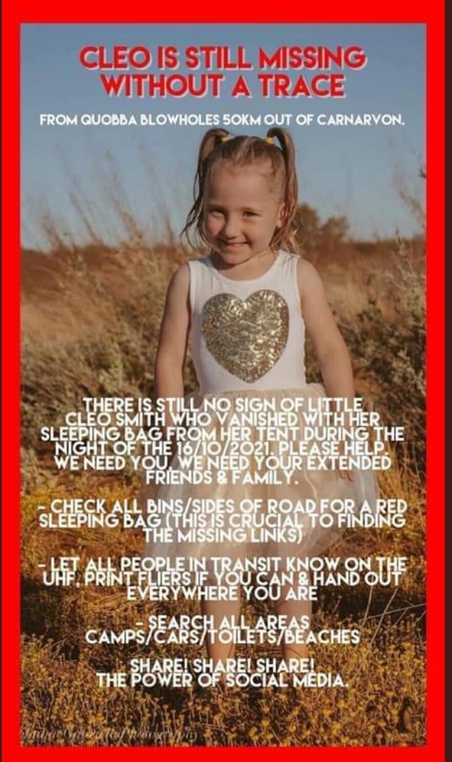 Αγωνία για την «Μαντλίν» της Αυστραλίας: Τετράχρονη εξαφανίστηκε μέσα από σκηνή σε κάμπινγκ με τους δικούς της!