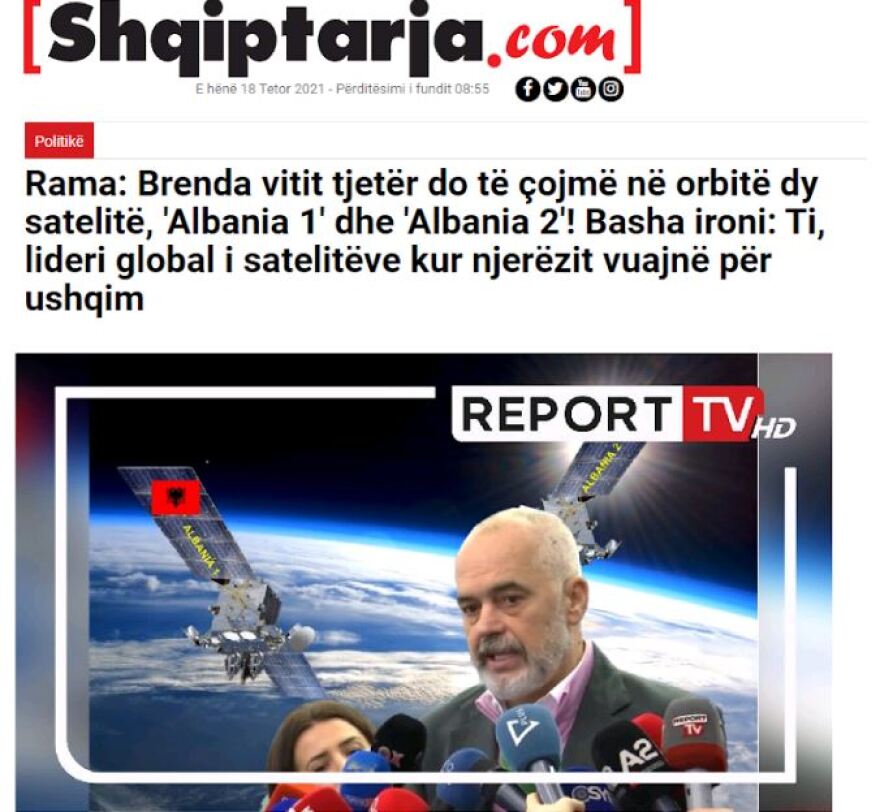 Ο Έντι Ράμα στέλνει… δορυφόρους στο διάστημα