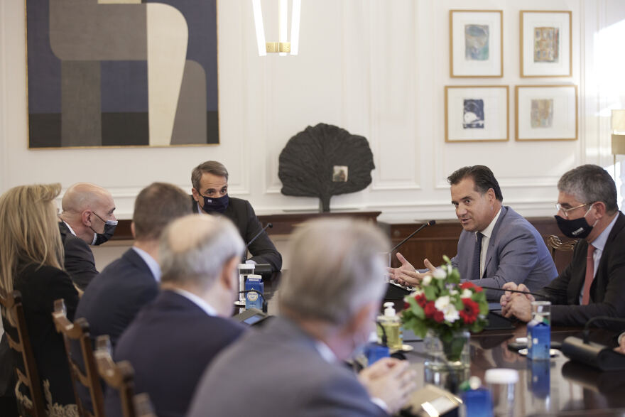 Μητσοτάκης στην Επιτροπή του ΕΒΕΑ: Στόχος μας οι καλοπληρωμένες θέσεις εργασίας στην  επόμενη φάση της ανάκαμψης