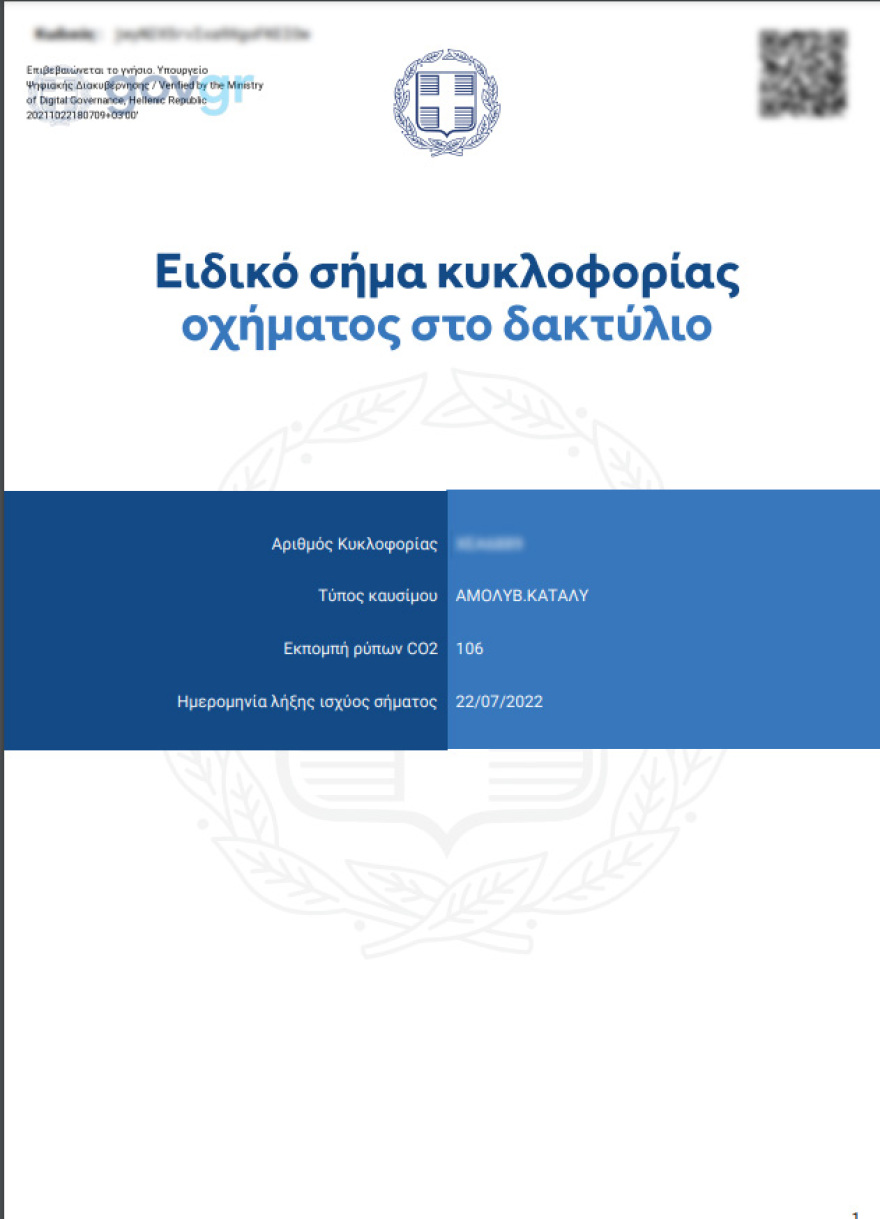 Άνοιξε η πλατφόρμα daktylios.gov.gr: Βήμα- βήμα η έκδοση άδειας κυκλοφορίας στον Δακτύλιο 