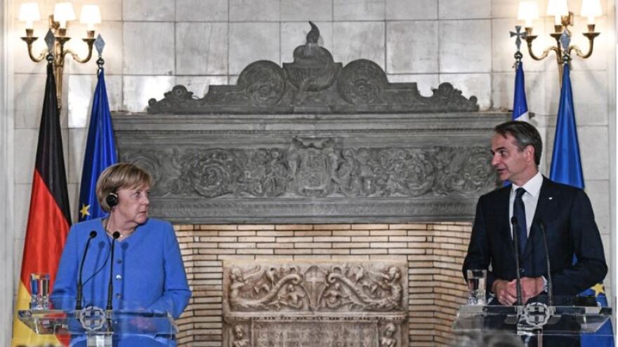 Μητσοτάκης: Η σημερινή Ελλάδα είναι διαφορετική από αυτή που γνωρίσατε - Μέρκελ: Απαίτησα πολλά από τους Έλληνες