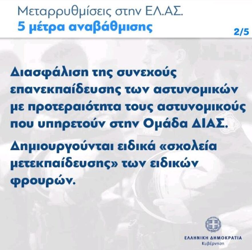 Θεοδωρικάκος: «Ξηλώνεται» η ηγεσία της Άμεσης Δράσης – Οι πέντε αλλαγές στην Αστυνομία
