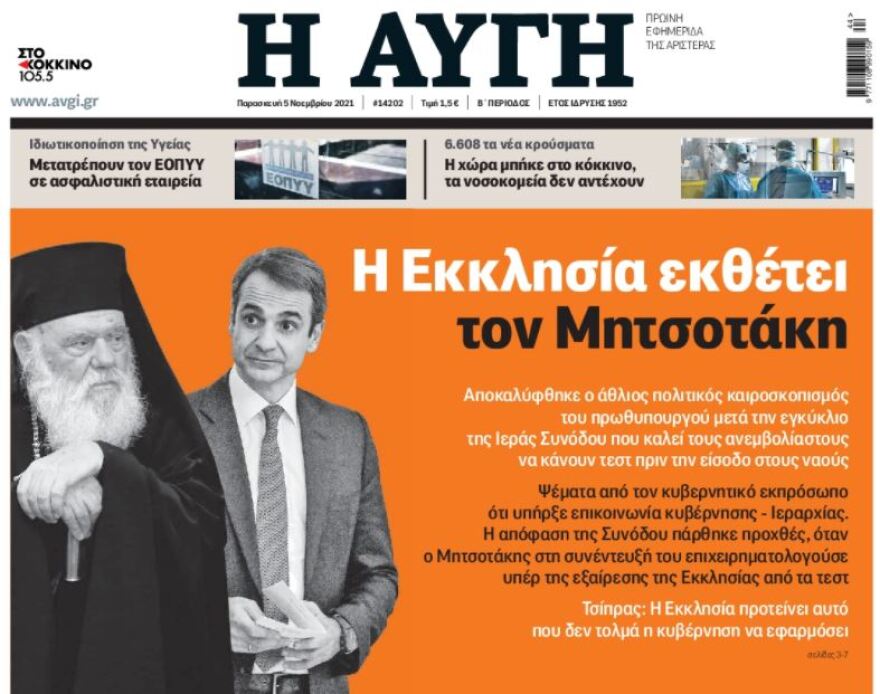 Εκκλησία και Μαξίμου μίλησαν πριν την εγκύκλιο για τα μέτρα στους ναούς