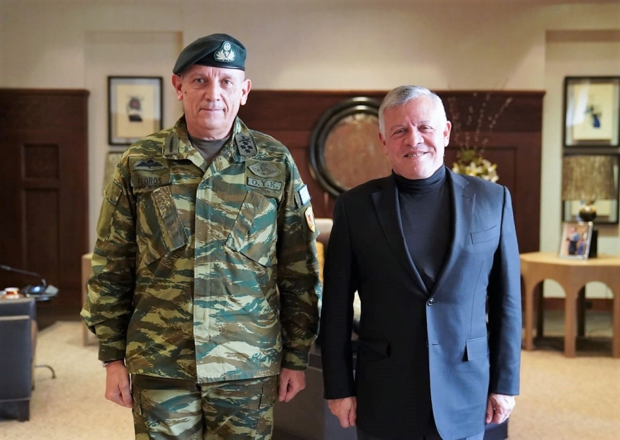 Δεκτός από τον βασιλιά της Ιορδανίας έγινε ο αρχηγός ΓΕΕΘΑ