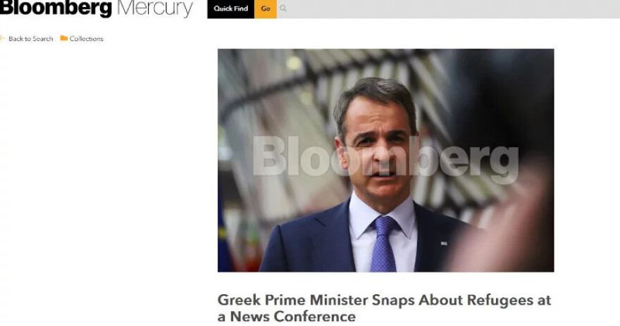 Τι γράφουν τα διεθνή ΜΜΕ για την απάντηση Μητσοτάκη στην Ολλανδή δημοσιογράφο