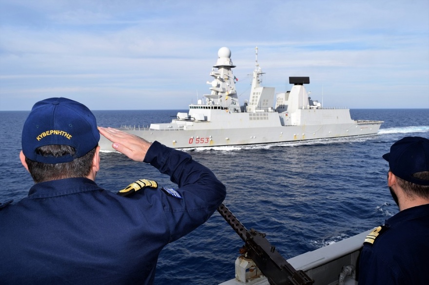 ΓΕΕΘΑ: Συνεκπαίδευση πλοίων του Πολεμικού Ναυτικού με αντιτορπιλικό της Ιταλίας