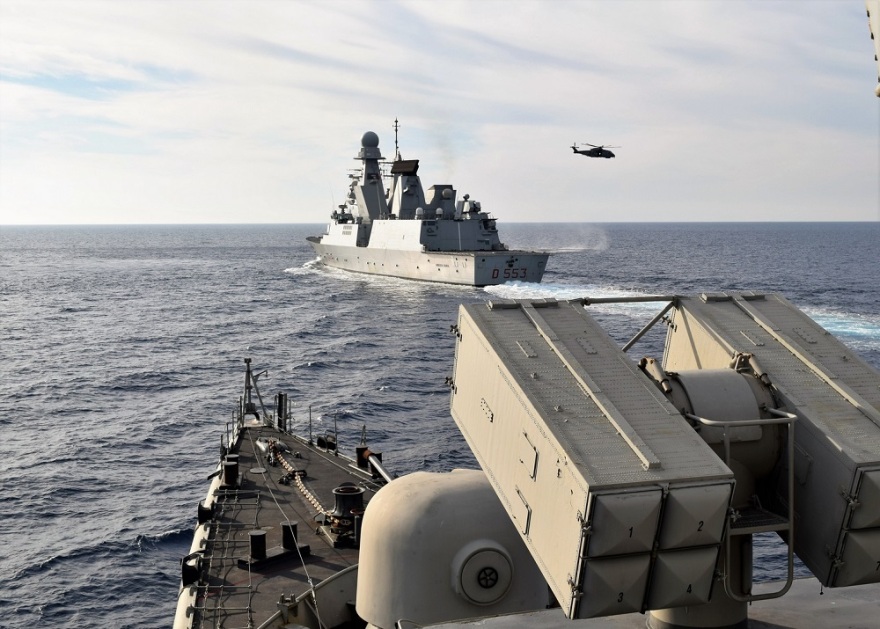 ΓΕΕΘΑ: Συνεκπαίδευση πλοίων του Πολεμικού Ναυτικού με αντιτορπιλικό της Ιταλίας