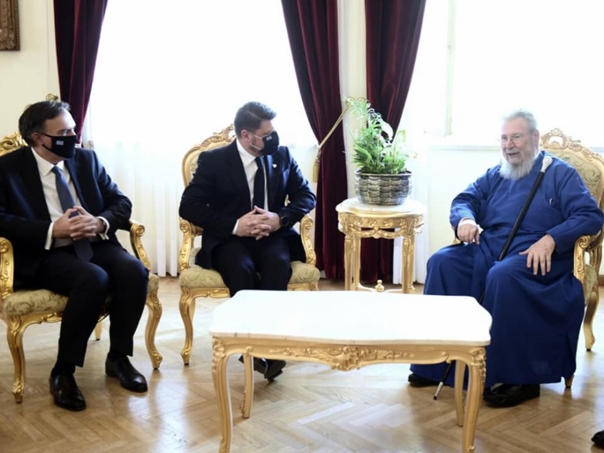 Στην Κύπρο ο Χαρδαλιάς: Επισκέφτηκε την ΕΛΔΥΚ - Συναντήσεις με τον Αρχιεπίσκοπο Κύπρου και τον Έλληνα Πρέσβη