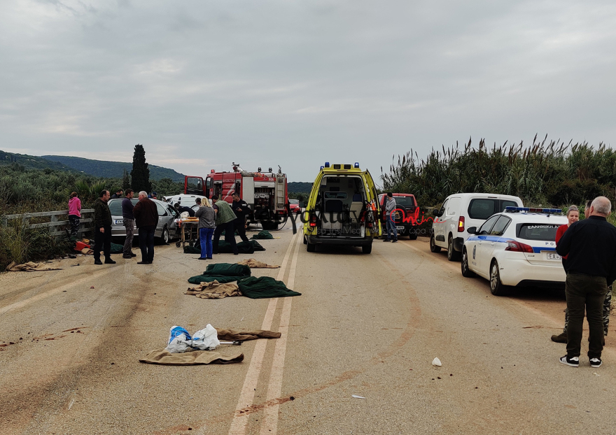 Θανατηφόρα σύγκρουση νεκροφόρας με αυτοκίνητο στους Γαργαλιάνους