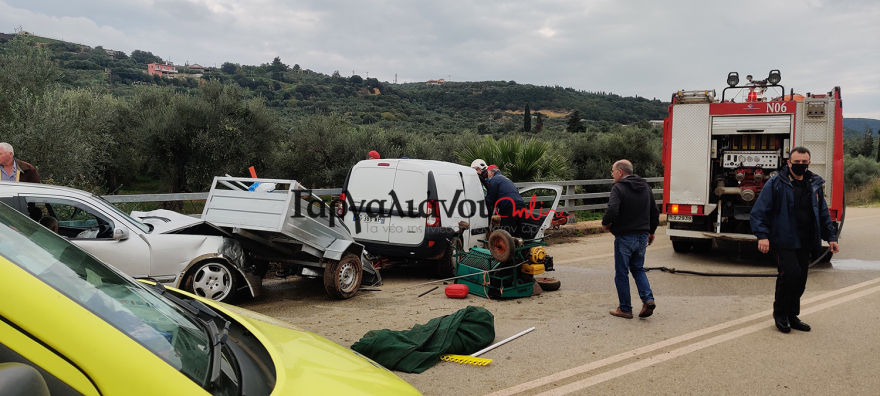 Θανατηφόρα σύγκρουση νεκροφόρας με αυτοκίνητο στους Γαργαλιάνους