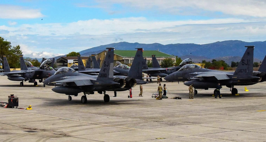 Διασυμμαχικές ασκήσεις Ελλάδας - ΗΠΑ με τη συμμετοχή αμερικανικών F-15E