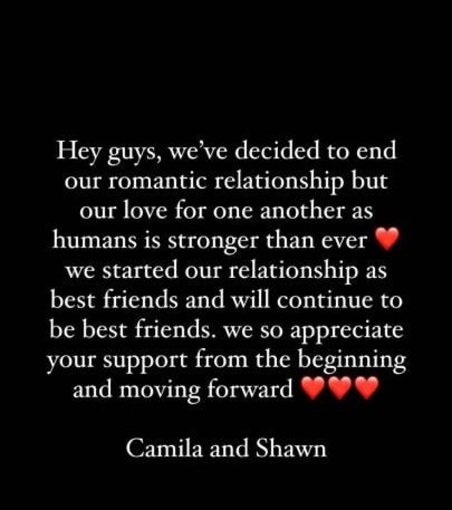 Τίτλοι τέλους για την σχέση της Καμίλα Καμπέγιο με τον Σον Μέντες