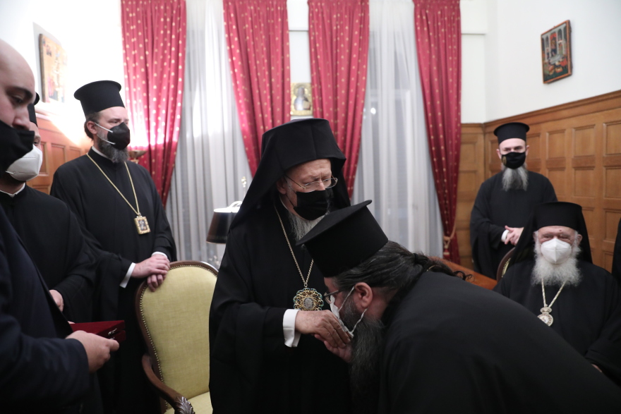 Εγκάρδια συνάντηση Βαρθολομαίου - Ιερώνυμου στην Αρχιεπισκοπή