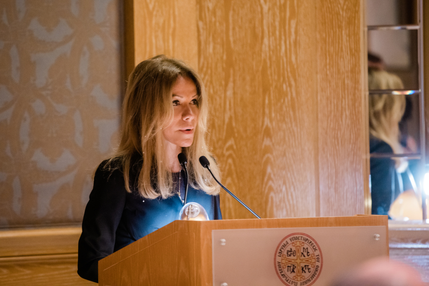 Επίσημο δείπνο της Μαριάννας Λάτση στον Πατριάρχη Βαρθολομαίο για τα 30 χρόνια από την ενθρόνισή του