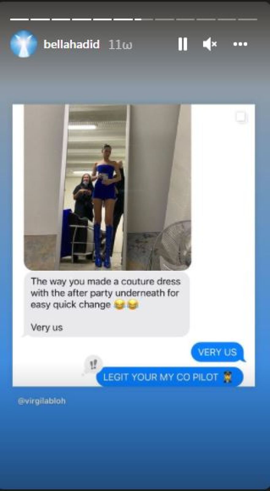 Μπέλα Χαντίντ: H σπαρακτική ανάρτηση για τον θάνατο του σχεδιαστή, Virgil Abloh και τα κοινά στιγμιότυπα στο Instagram