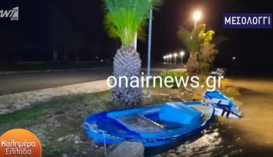 Kακοκαιρία: Βγήκε η θάλασσα στον δρόμο στην Πάτρα - Στον… αέρα πτέρυγα δημοτικού σχολείου στην Άρτα