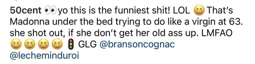 Μαντόνα - 50 Cent «σκοτώθηκαν» για τις γυμνές φωτογραφίες της στο Instagram