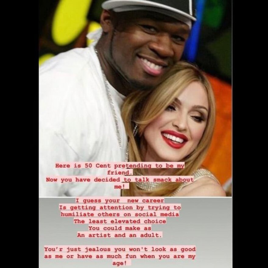 Μαντόνα - 50 Cent «σκοτώθηκαν» για τις γυμνές φωτογραφίες της στο Instagram