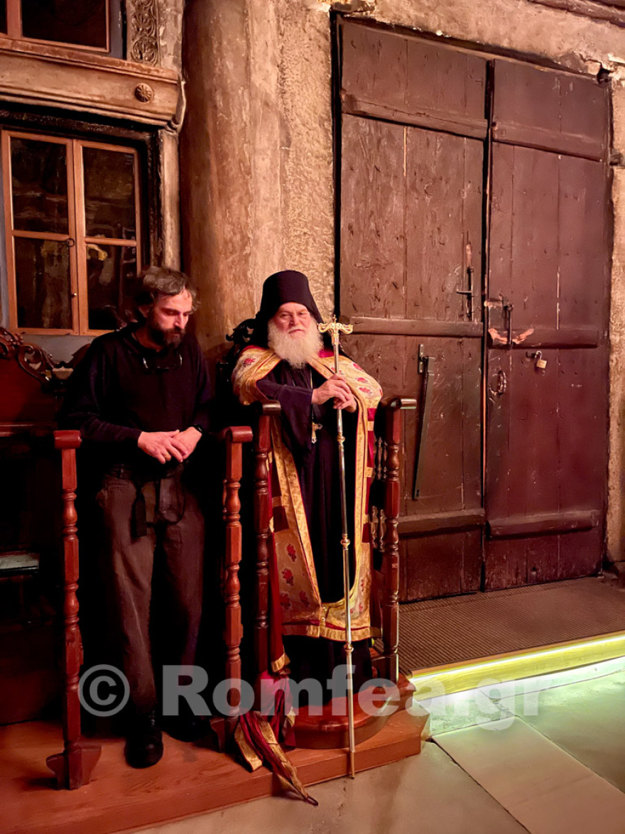 Δείτε φωτογραφίες: Στο Άγιον Όρος ο Άρης Σερβετάλης, παραβρέθηκε σε αγρυπνία στη Μονή Βατοπεδίου