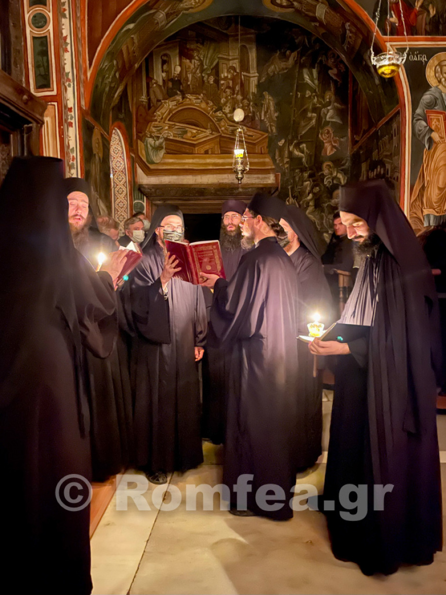 Δείτε φωτογραφίες: Στο Άγιον Όρος ο Άρης Σερβετάλης, παραβρέθηκε σε αγρυπνία στη Μονή Βατοπεδίου