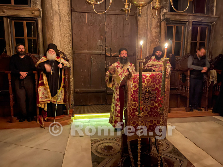 Δείτε φωτογραφίες: Στο Άγιον Όρος ο Άρης Σερβετάλης, παραβρέθηκε σε αγρυπνία στη Μονή Βατοπεδίου