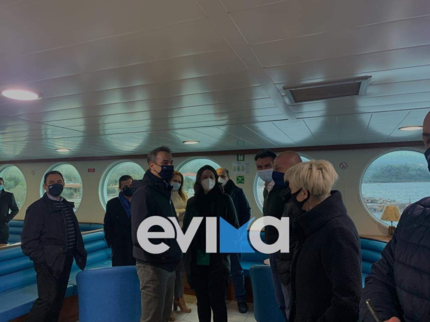 Στη Βόρεια Εύβοια ο Μητσοτάκης με το πλοίο από Αρκίτσα για το σχέδιο ανασυγκρότησης της περιοχής