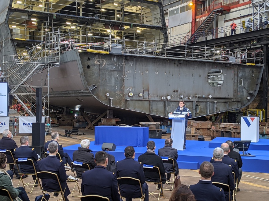 Γαλλία: Ξεκίνησε το «κτίσιμο» της πρώτης φρεγάτας «Belharra» στο ναυπηγείο της Λοριάν