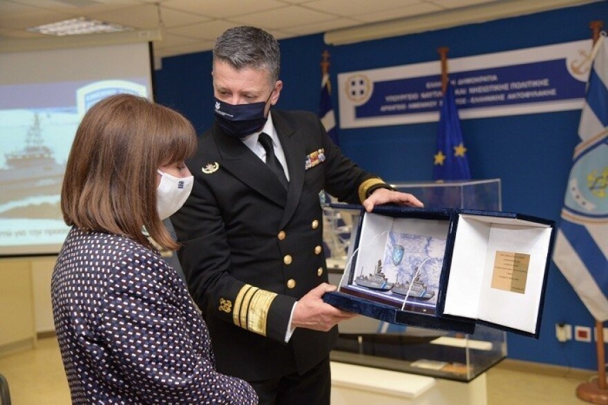 Κατερίνα Σακελλαροπούλου: Επίσκεψη στο υπουργείο Ναυτιλίας και Νησιωτικής Πολιτικής