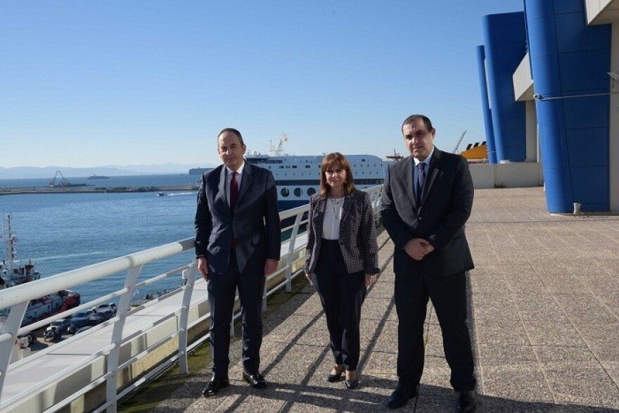 Κατερίνα Σακελλαροπούλου: Επίσκεψη στο υπουργείο Ναυτιλίας και Νησιωτικής Πολιτικής