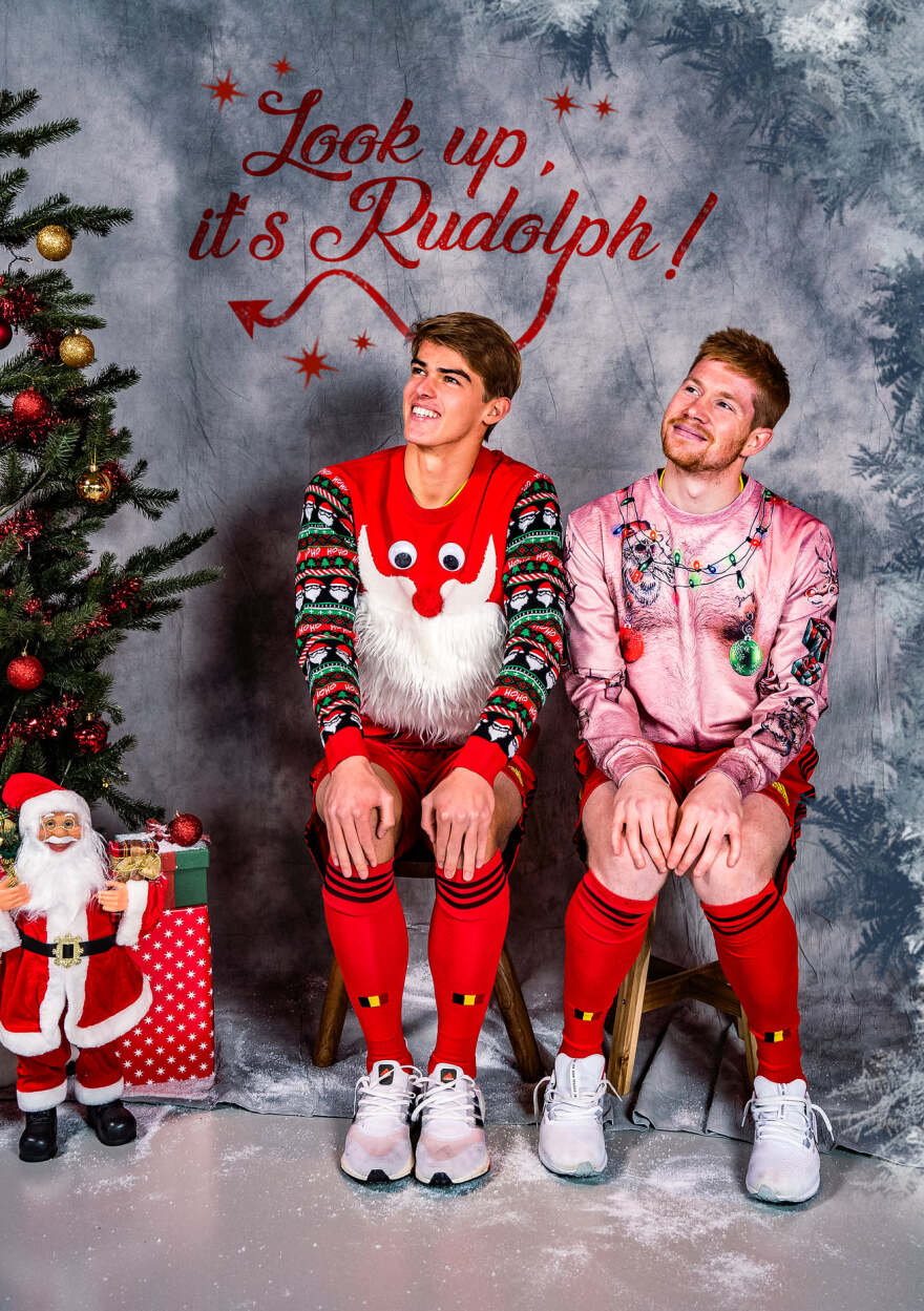 Βέλγιο: Η απίθανη χριστουγεννιάτικη φωτογράφιση των «red devils» της Εθνικής