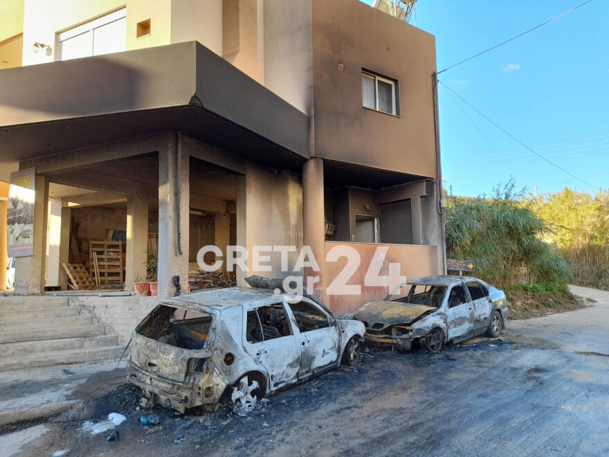 Εμπρησμός σε δυο αυτοκίνητα σε θέρετρο του Ηρακλείου