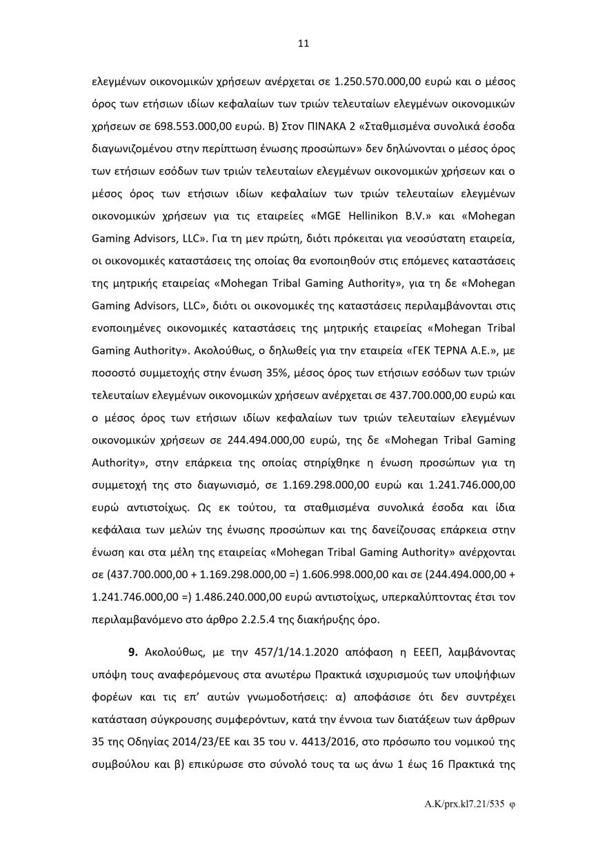 Ελληνικό: Το σκεπτικό του Ελεγκτικού Συνεδρίου για το πράσινο φως στον διαγωνισμό για το καζίνο 