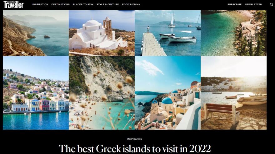 Αυτά είναι τα καλύτερα ελληνικά νησιά για το 2022 σύμφωνα με το περιοδικό Conde Nast Traveller