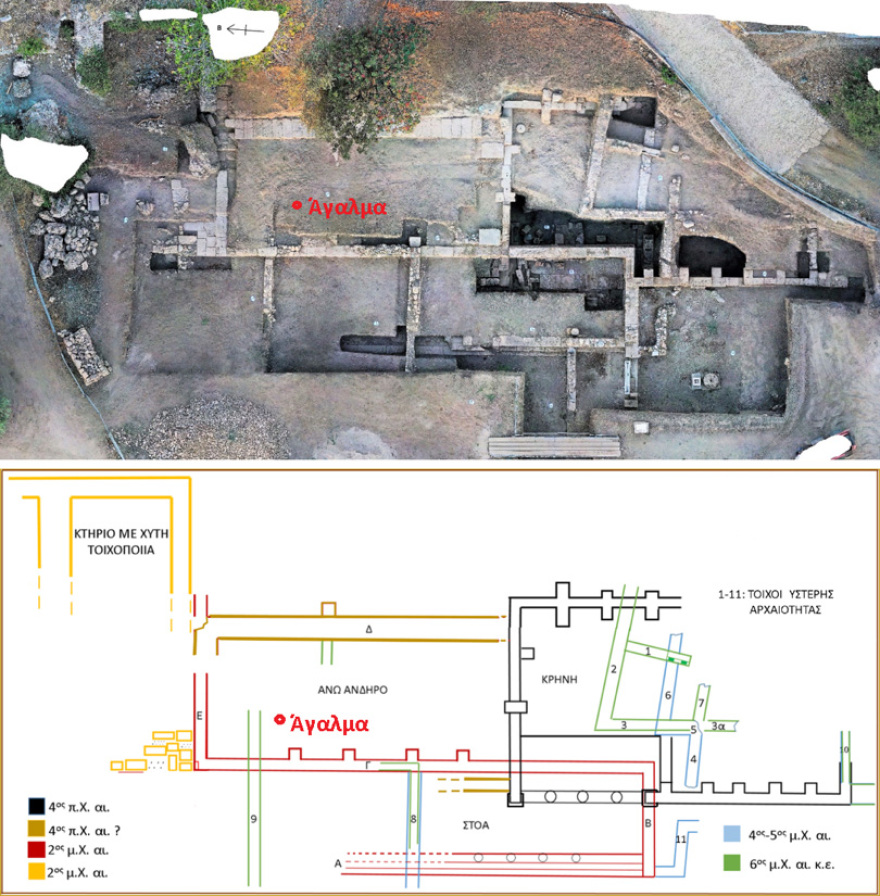 Επίδαυρος: Γυναικείο άγαλμα αποκαλύφθηκε σε ανασκαφή 
