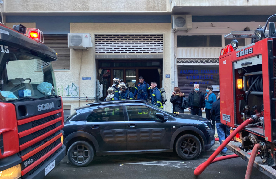 Φωτιά σε διαμέρισμα στου Γκύζη