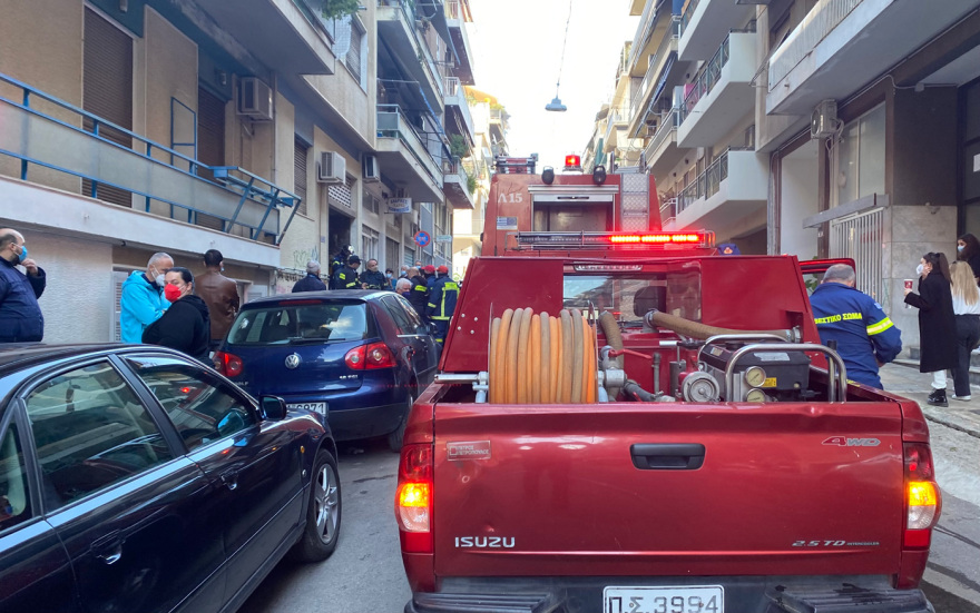 Φωτιά σε διαμέρισμα στου Γκύζη