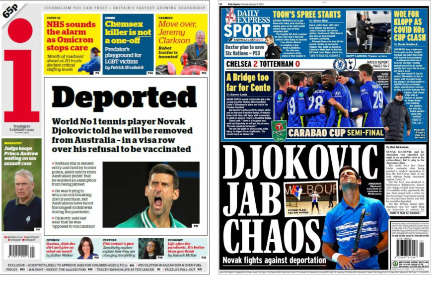 Τα δύο πρόσωπα του Νόβακ Τζόκοβιτς: Εμμονικός αντιεμβολιαστής αλλά και τεράστιος αθλητής με μεγάλο φιλανθρωπικό έργο 