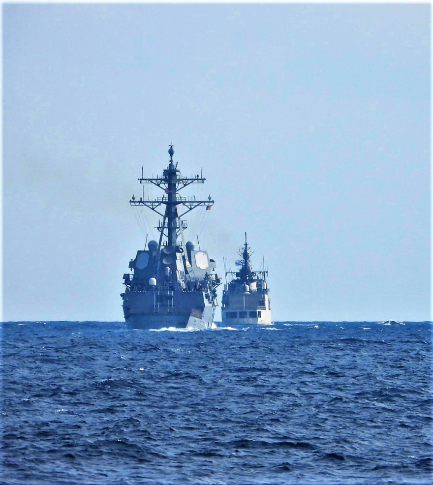 Συνεκπαίδευση ελληνικών πλοίων και μαχητικών με το αμερικανικό αεροπλανοφόρο «Harry S. Truman» - Φωτογραφίες και βίντεο