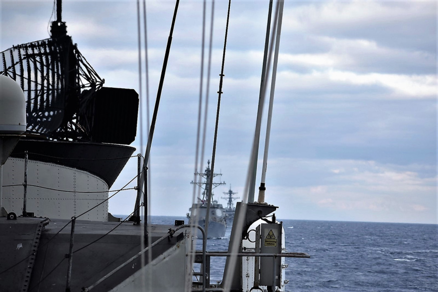 Συνεκπαίδευση ελληνικών πλοίων και μαχητικών με το αμερικανικό αεροπλανοφόρο «Harry S. Truman» - Φωτογραφίες και βίντεο